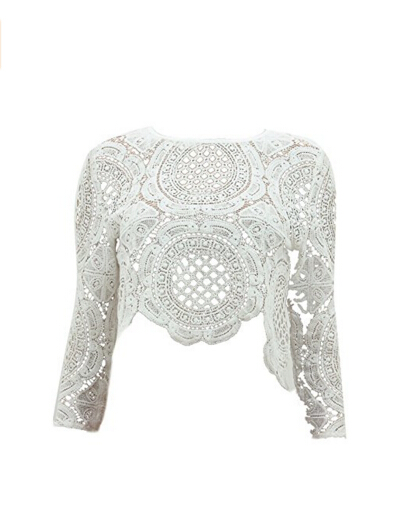 <strong>Froomer Women Sexy Lace Hollow Crop T</strong>